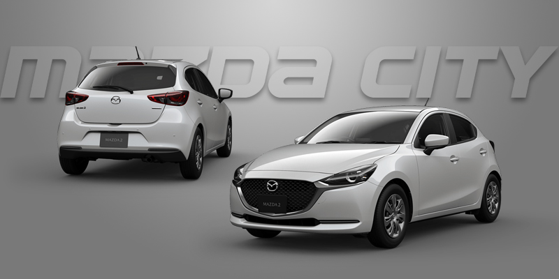 New Mazda 2 Collection 2021_Snowflake White Pearl_Mazda City