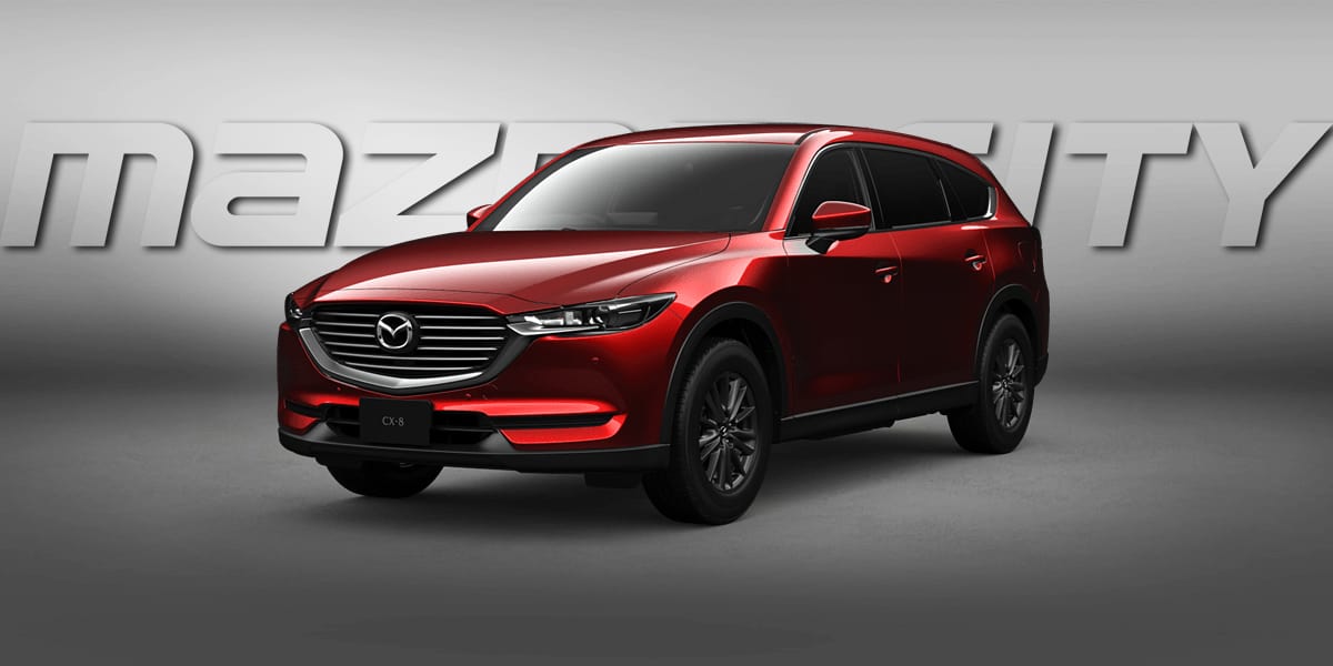 รีวิว New Mazda CX8 รุ่นใหม่ 2021 - สีแดง Soul Red Crystal